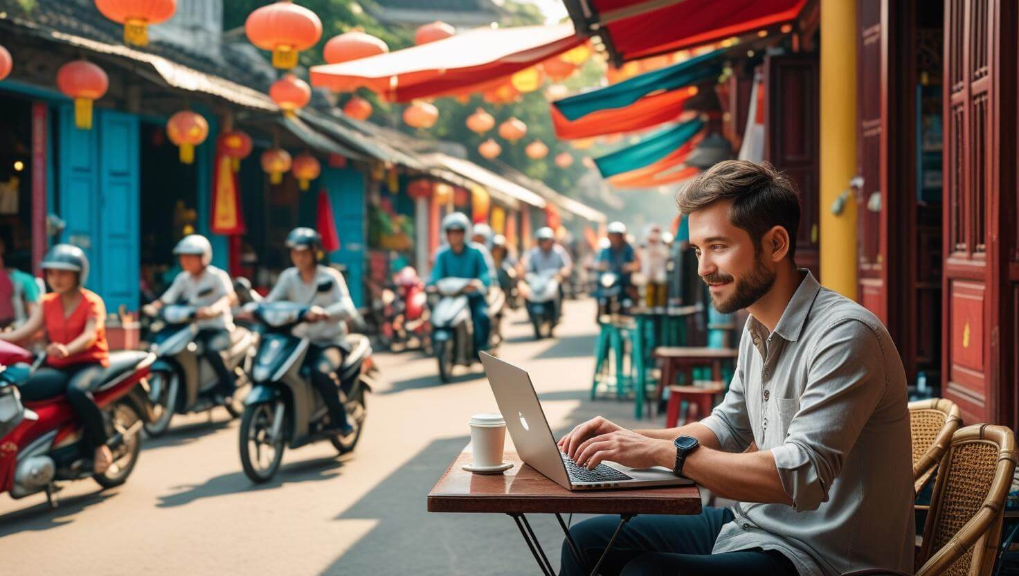 Thumbnail image for blog on digital nomad exploring Vietnam on wheels